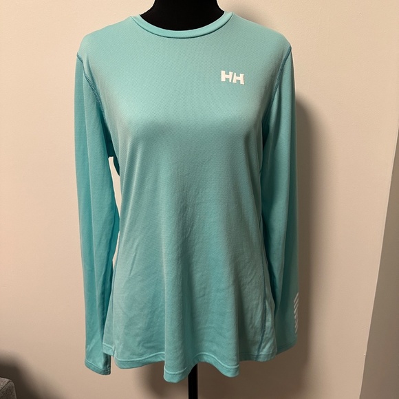 *HELLY HANSEN* Lt. Blue Long Sleeve Shirt Size Large - Picture 1 of 8
